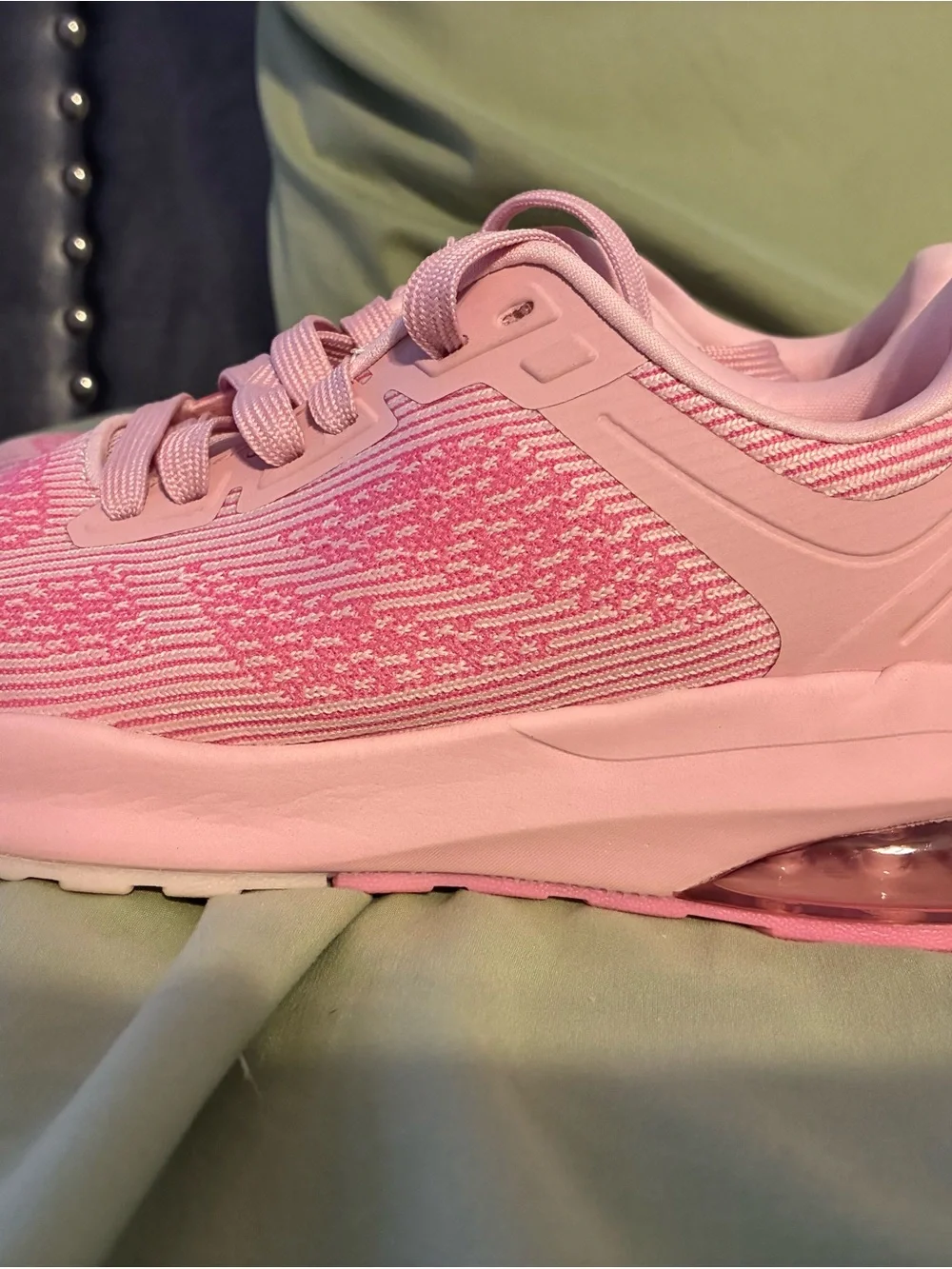 Avis Pink Knit Running Sneakers